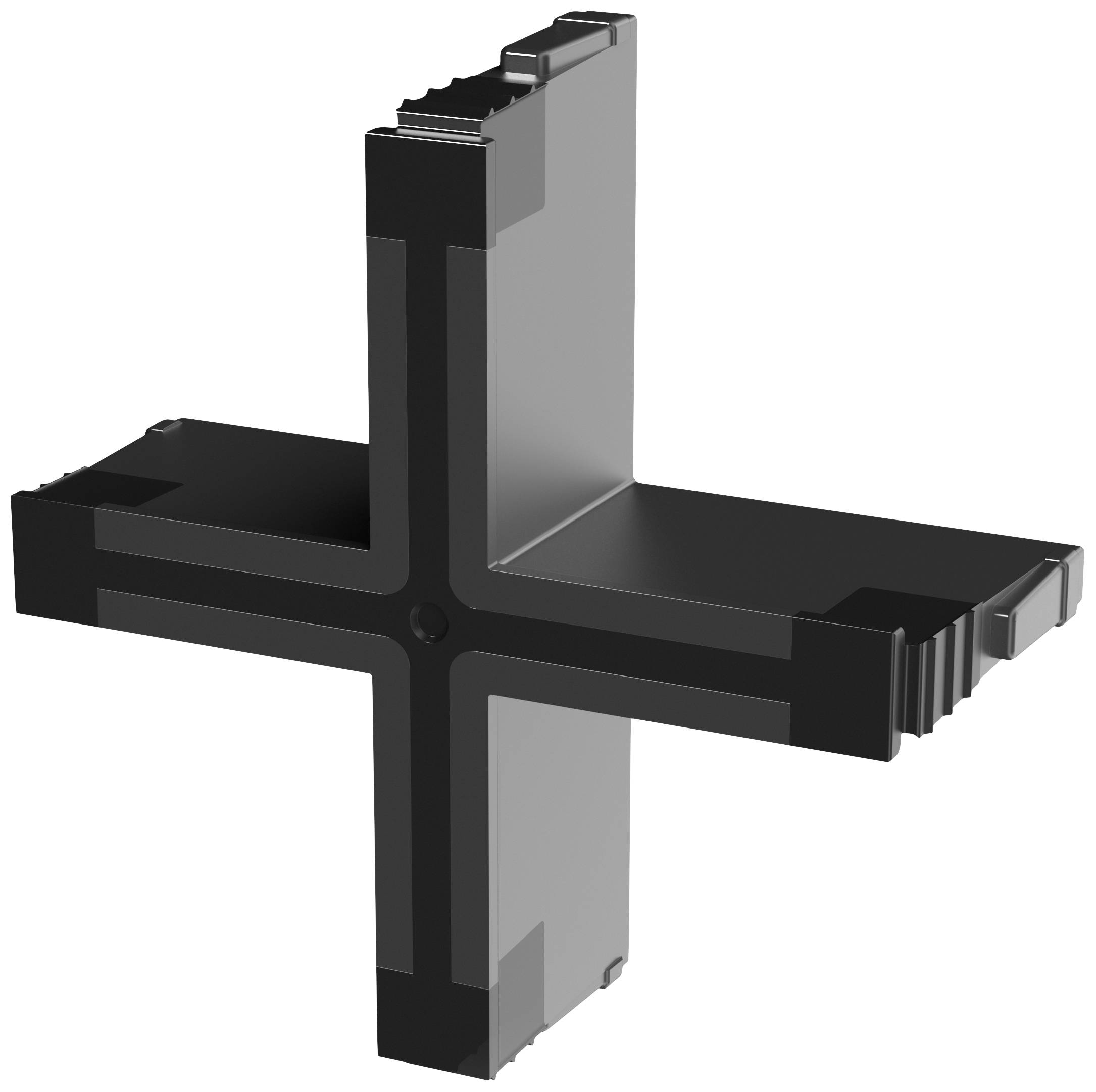 CONTA-CLIP KDS-Inlay 4 BK Kabeldurchführung Polyamid 6.6 Schwarz 5St.