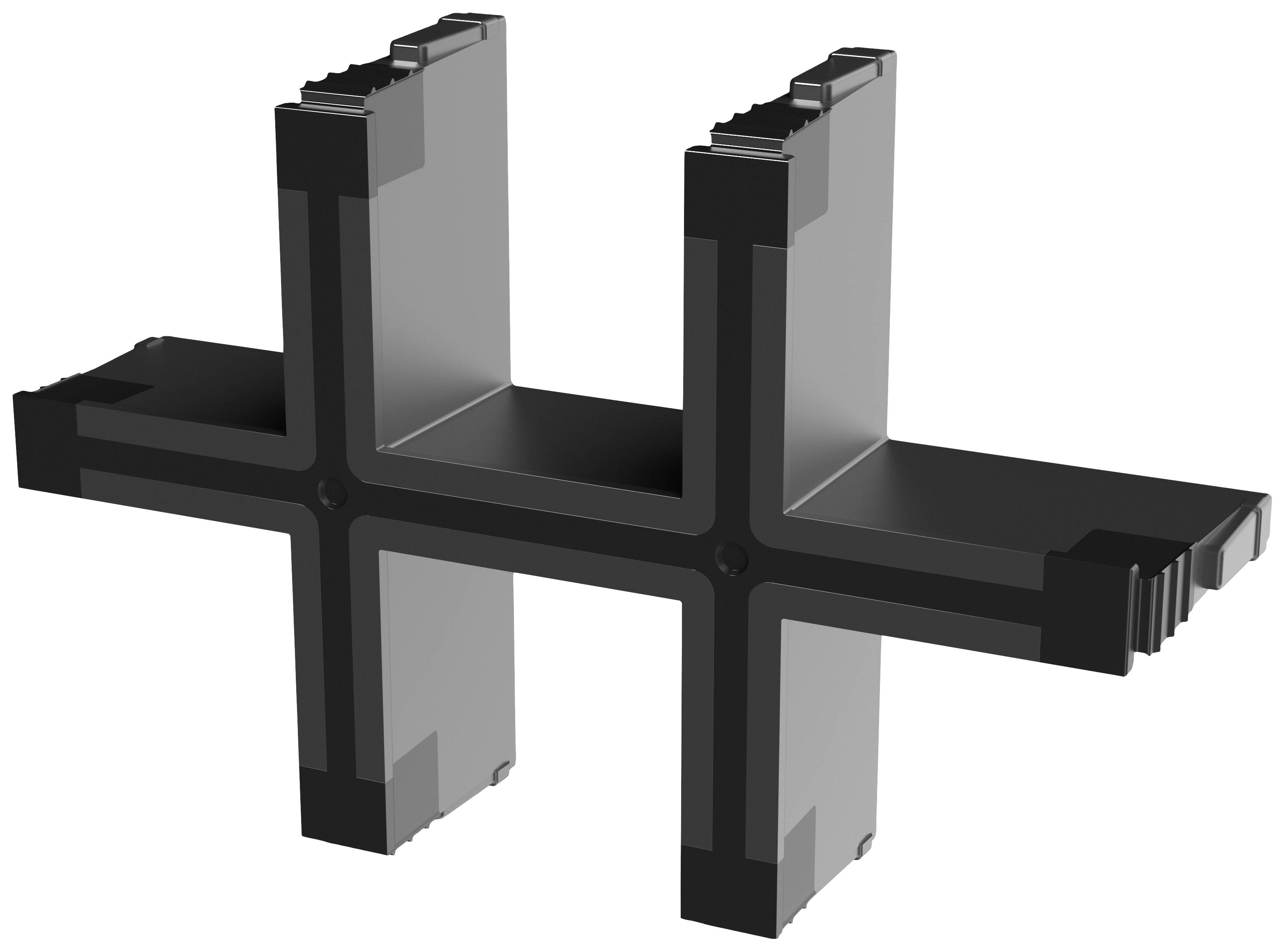 CONTA-CLIP KDS-Inlay 6 BK Kabeldurchführung Polyamid 6.6 Schwarz 5St.