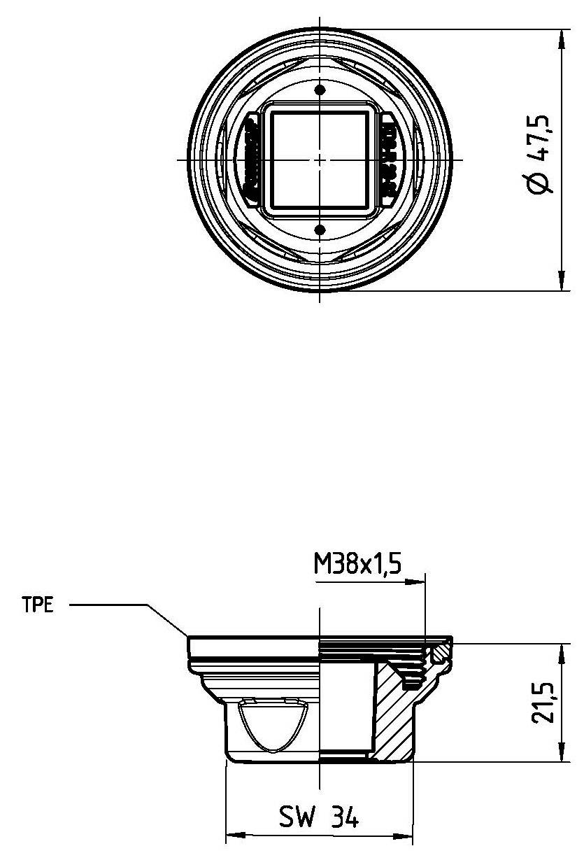 CONTA-CLIP KDS-R 20-32 BK Kabeldurchführung Polyamid 6.6 Schwarz 5 St.