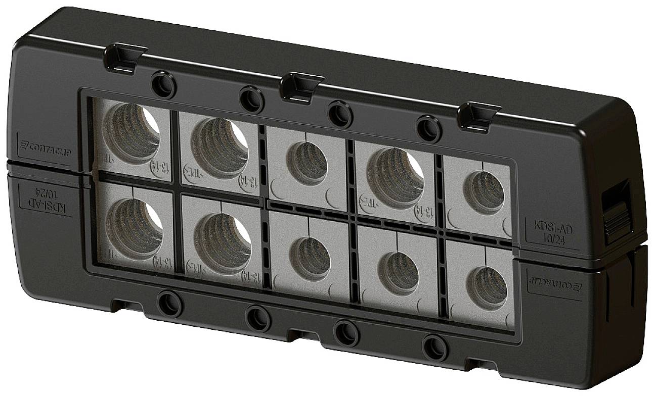 CONTA-CLIP KDSI-SET 10/24 BK Kabeldurchführung Polyamid 6.6 Schwarz 1St.