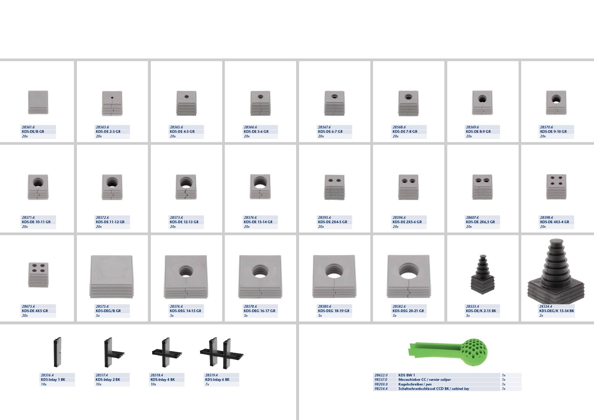 CONTA-CLIP Sortimentsbox KDSClick Servicebox für Kabeldurchführungen 1 St.