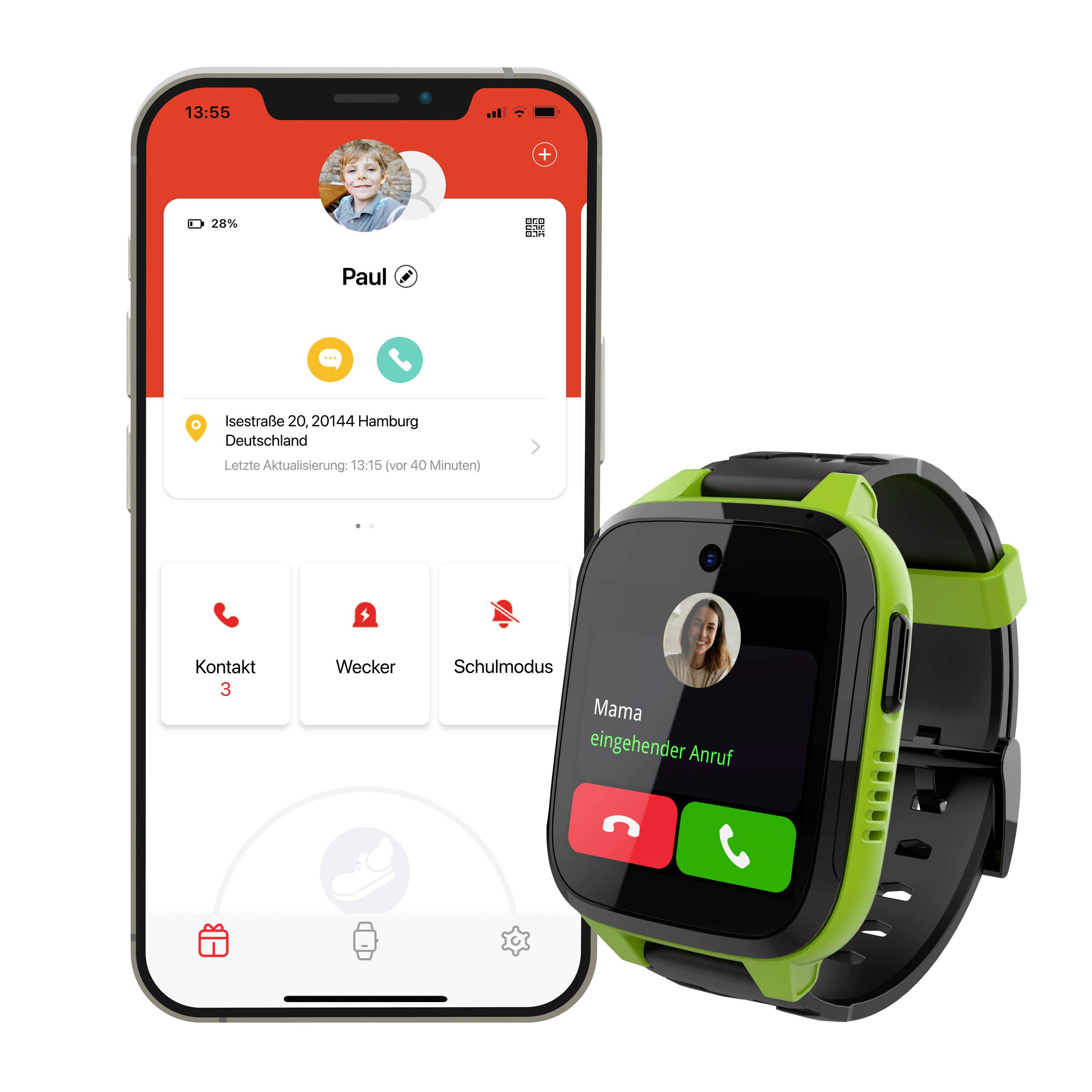 Xplora XGO3 Kinder-Smartwatch Grün