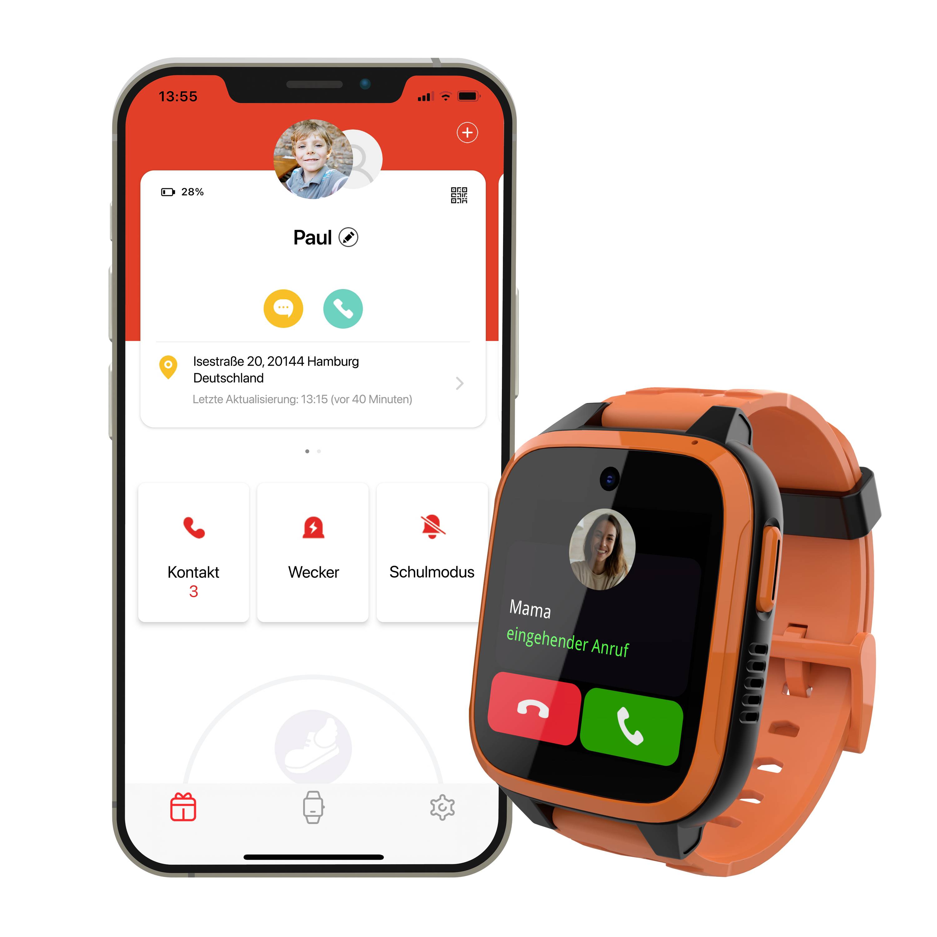 Xplora XGO3 Kinder-Smartwatch Orange