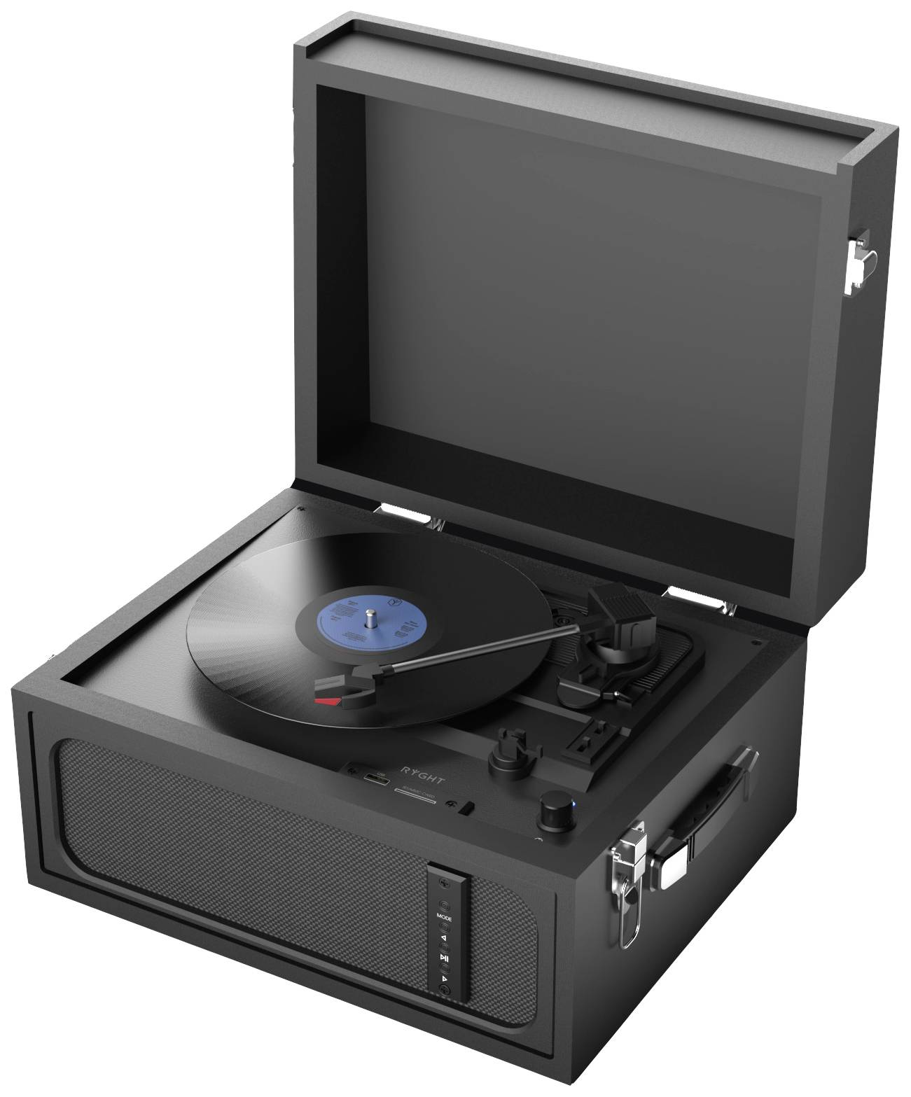 RYGHT ALTO USB-Plattenspieler Schwarz