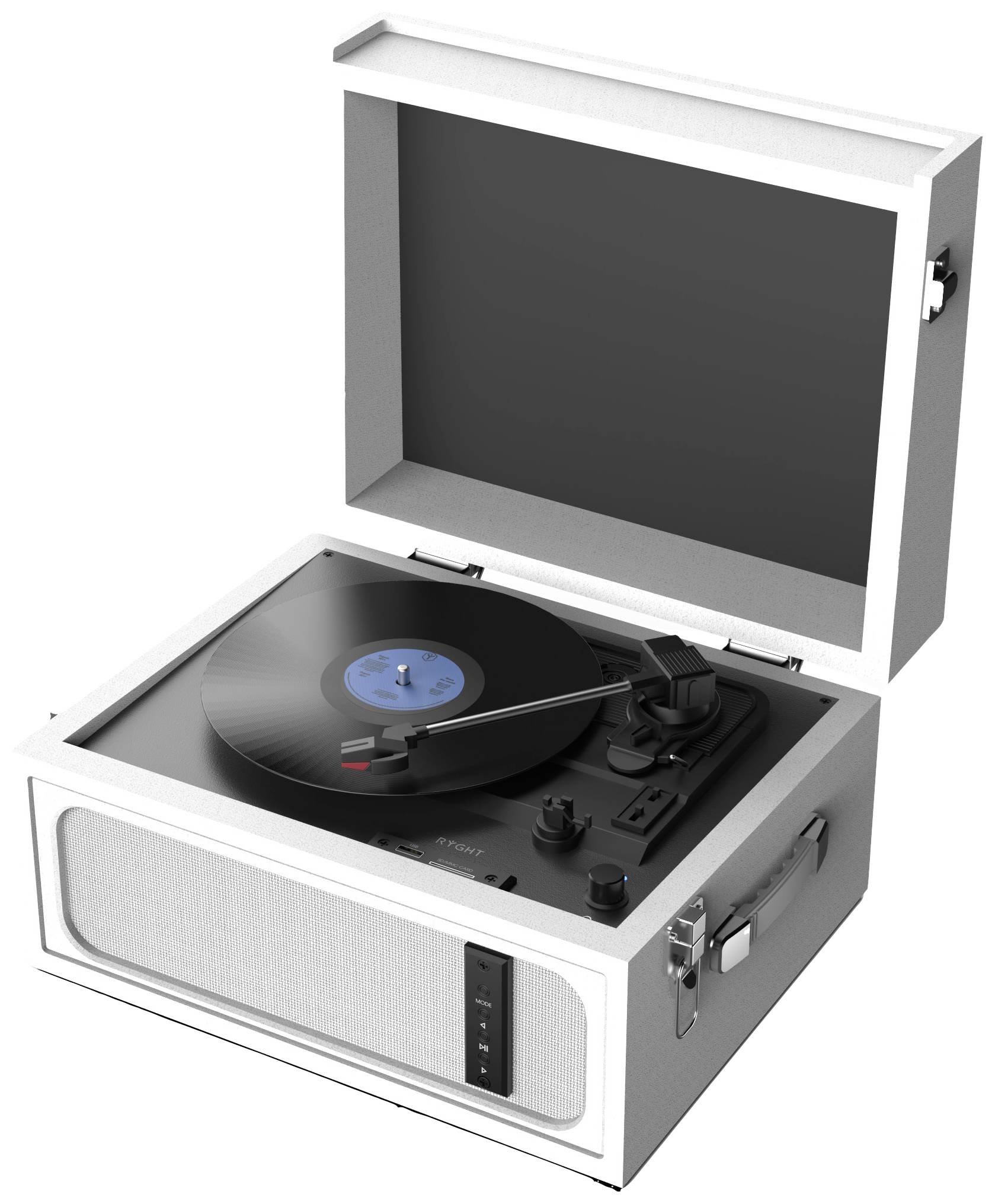 RYGHT ALTO USB-Plattenspieler Weiß