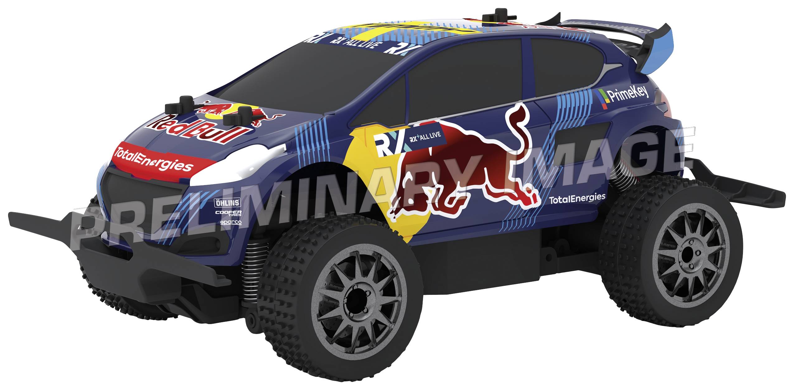 Carrera RC 370182021 Red Bull Peugeot WRX 208 1:18 RC Einsteiger Modellauto Elektro Rally