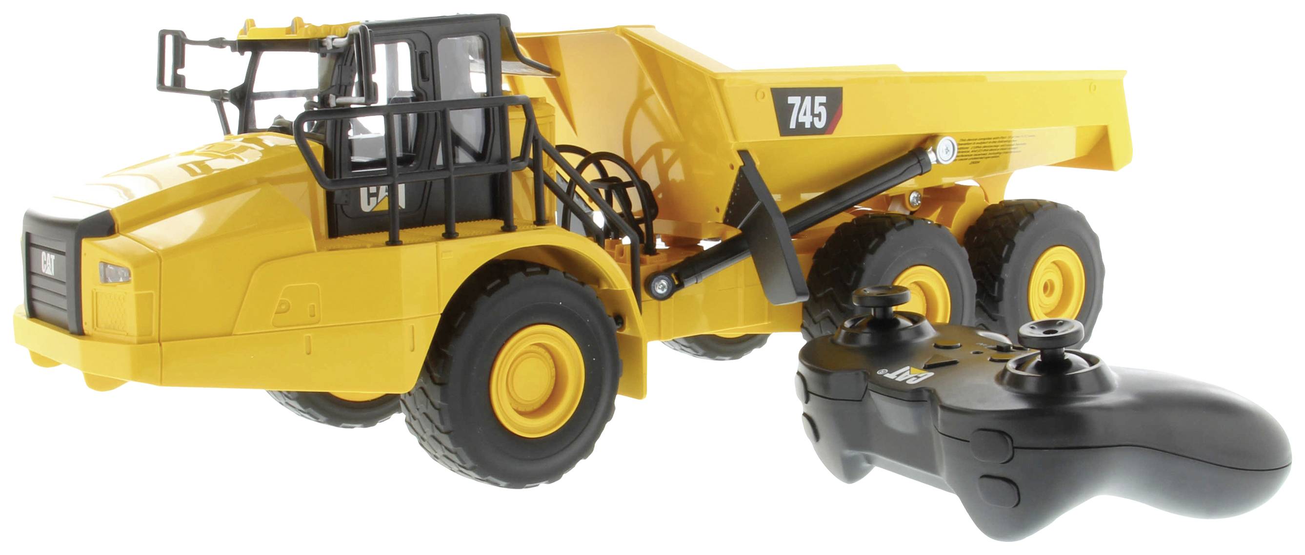 Carrera RC CAT 745 Articulated Truck 1:24 RC Einsteiger Funktionsmodell Baufahrzeug