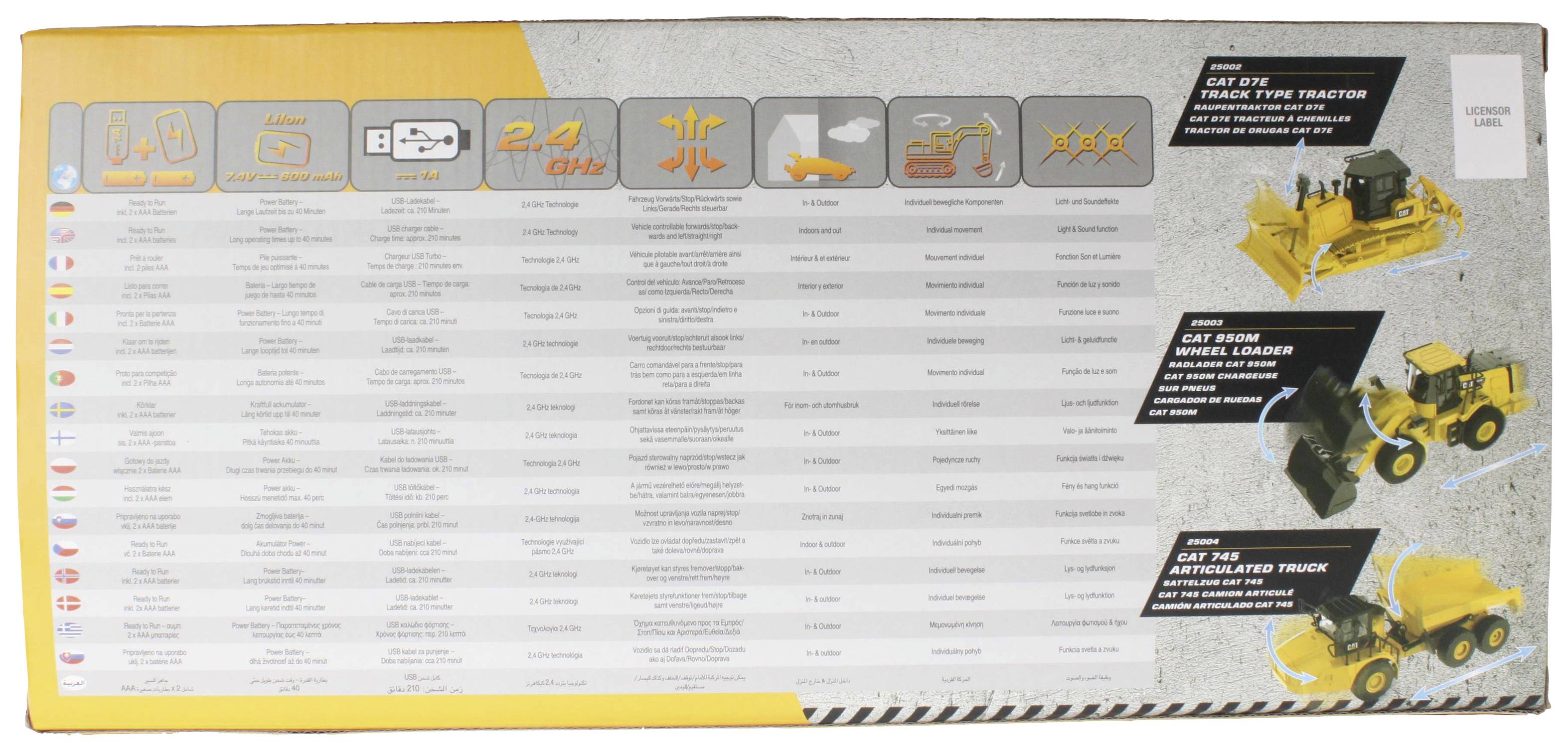 Carrera RC CAT 745 Articulated Truck 1:24 RC Einsteiger Funktionsmodell Baufahrzeug