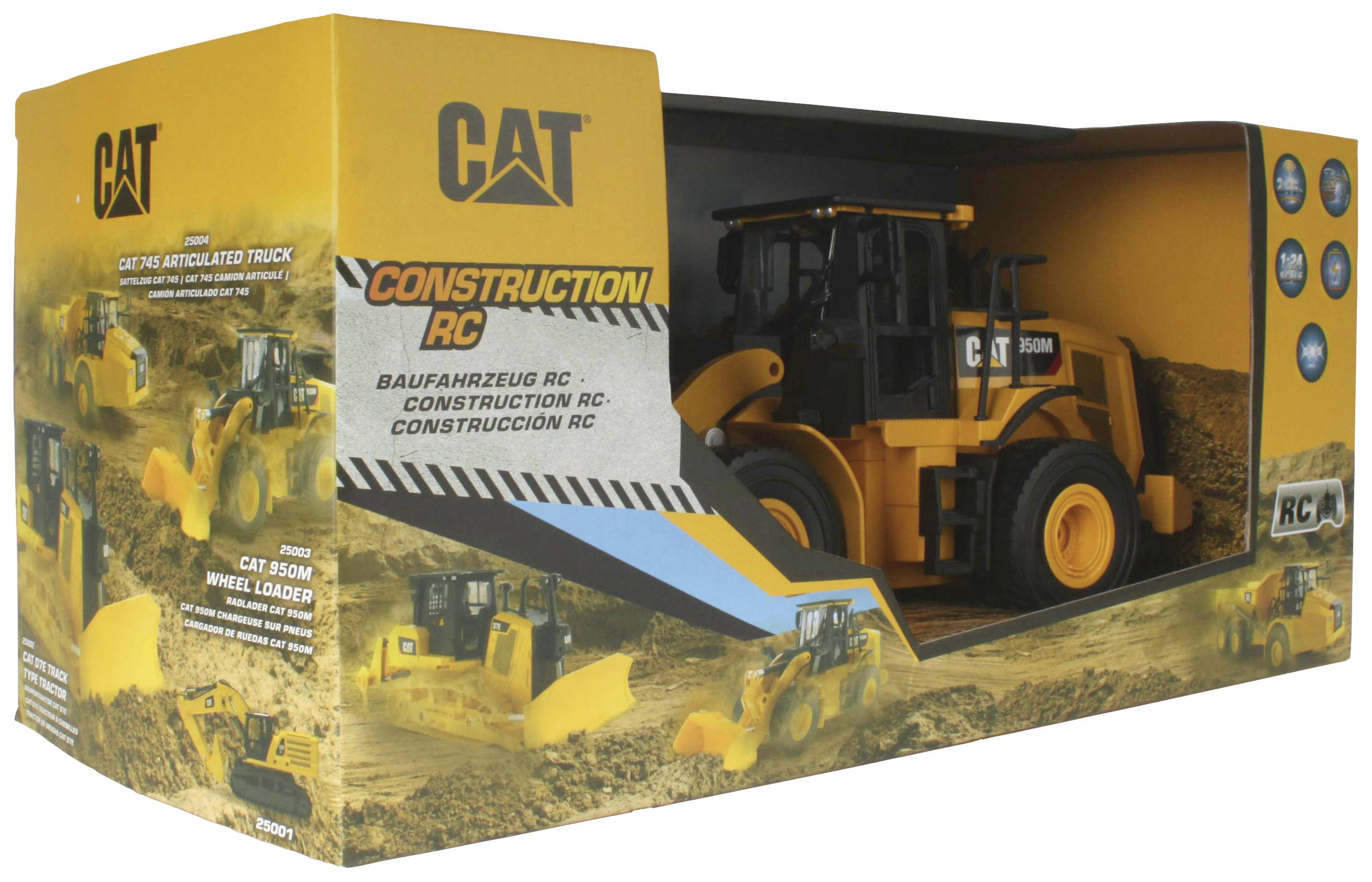 Carrera RC CAT 950M Wheel Loader 1:24 RC Einsteiger Funktionsmodell Baufahrzeug
