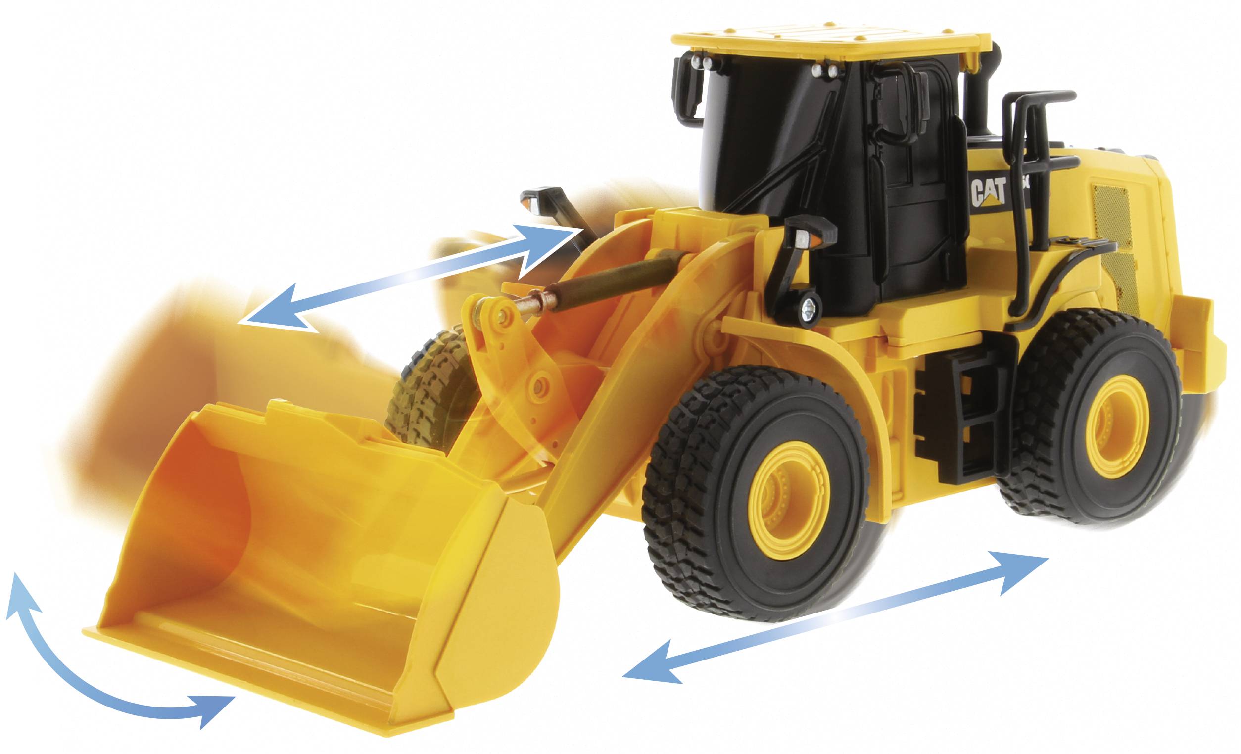 Carrera RC CAT 950M Wheel Loader 1:35 RC Einsteiger Funktionsmodell Baufahrzeug