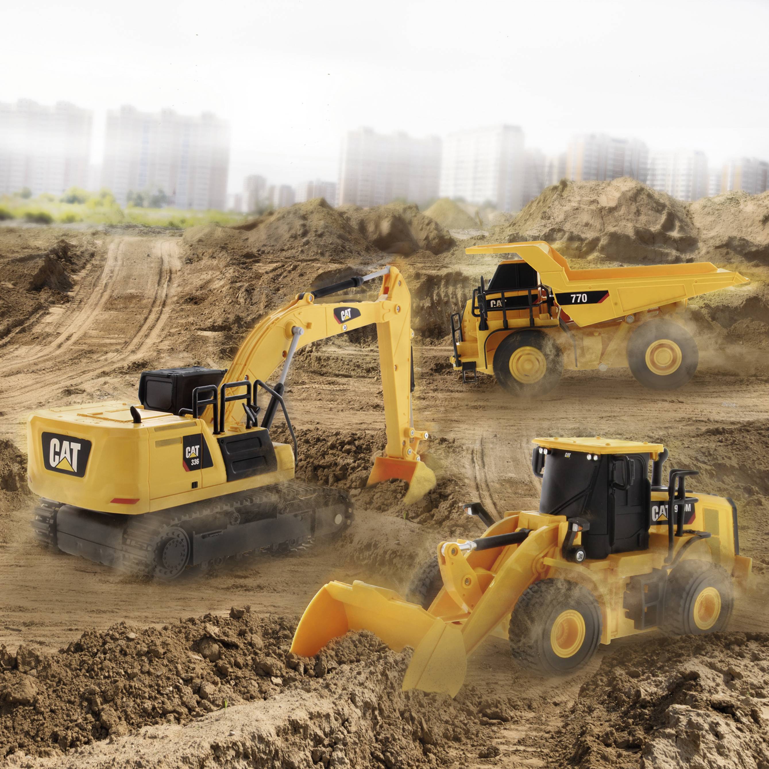 Carrera RC CAT 950M Wheel Loader 1:35 RC Einsteiger Funktionsmodell Baufahrzeug