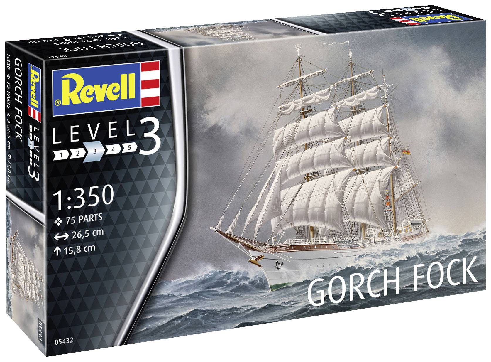 Revell 05432 Gorch Fock Schiffsmodell Bausatz 1:350