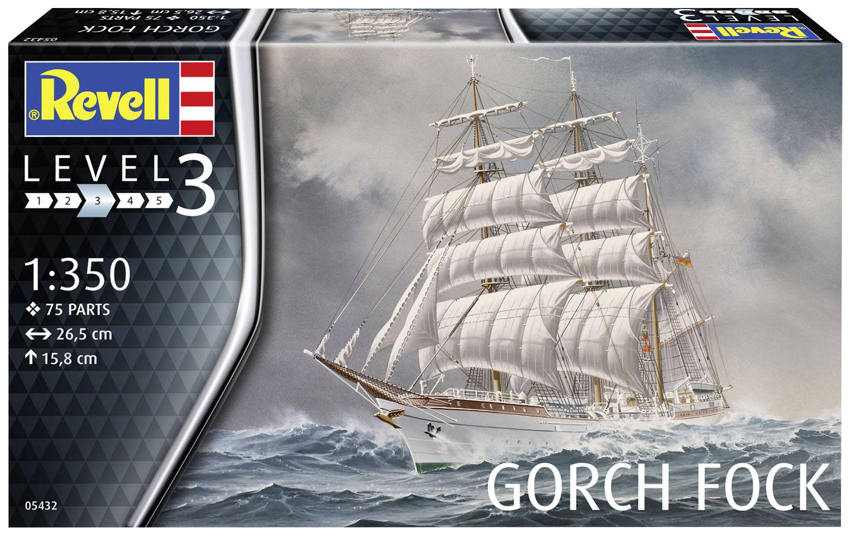 Revell 05432 Gorch Fock Schiffsmodell Bausatz 1:350