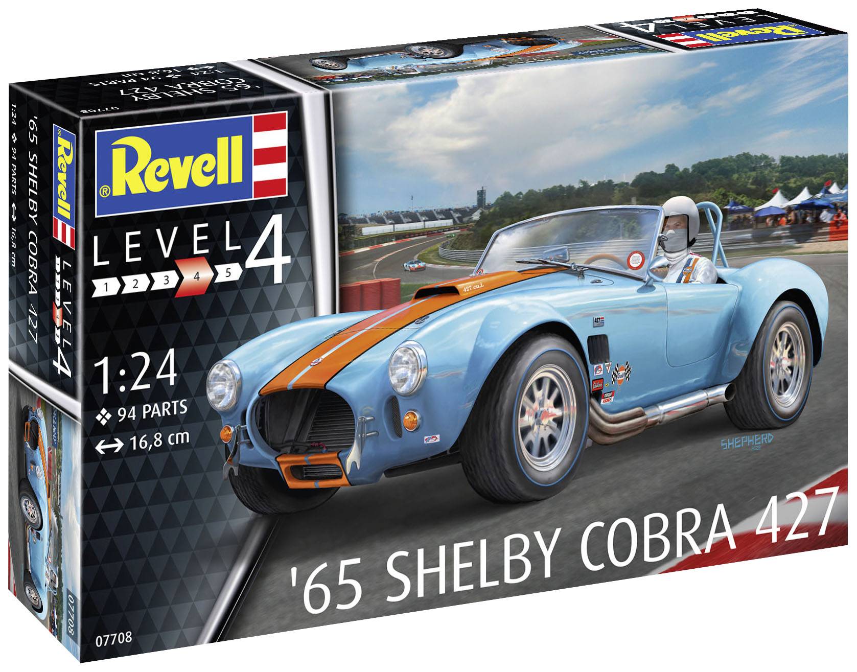 Revell 07708 65 Shelby Cobra 427 Automodell Bausatz 1:24