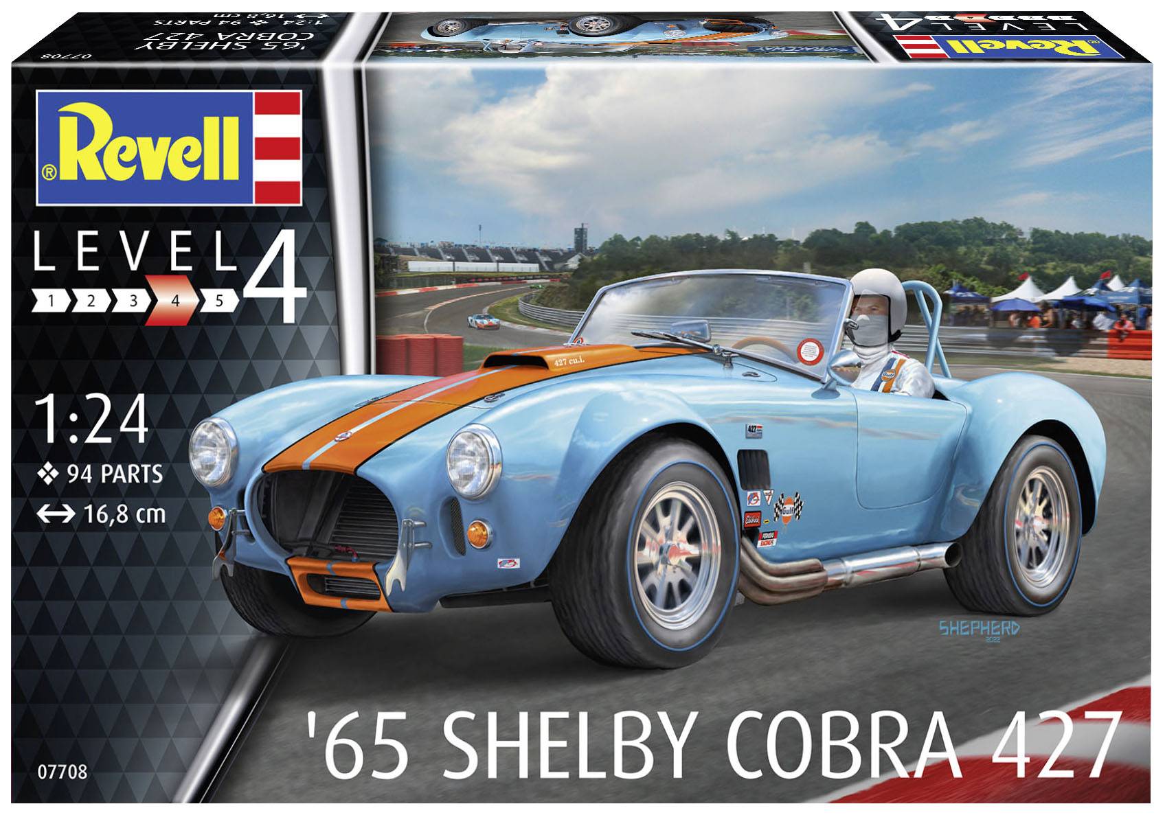 Revell 07708 65 Shelby Cobra 427 Automodell Bausatz 1:24