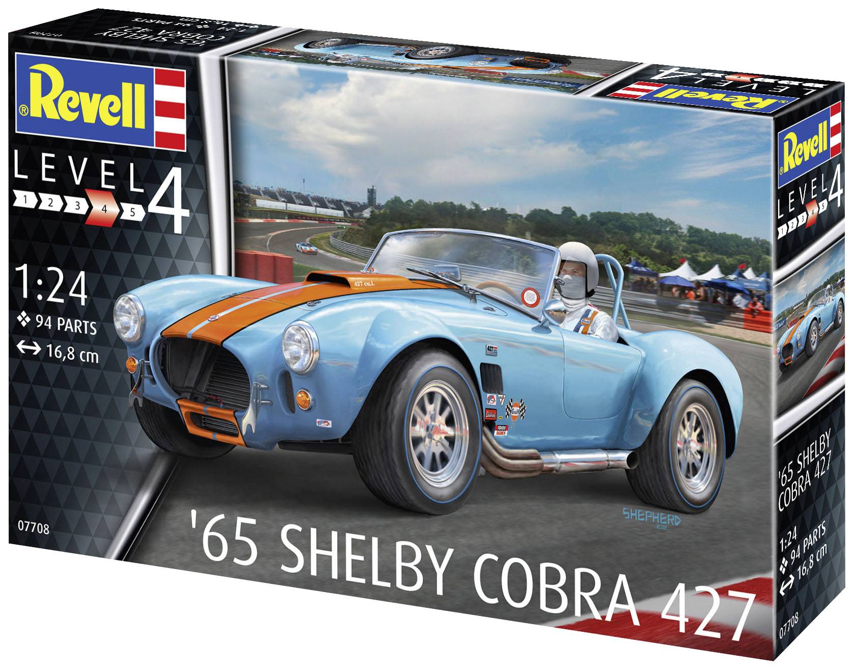 Revell 07708 65 Shelby Cobra 427 Automodell Bausatz 1:24