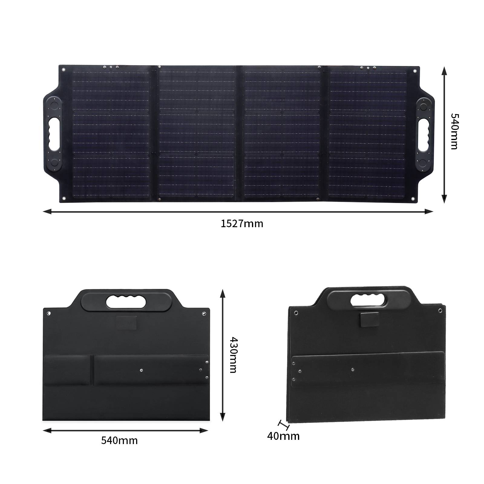 Faltbares Monokristallines Solarmodul 100W 19.8V