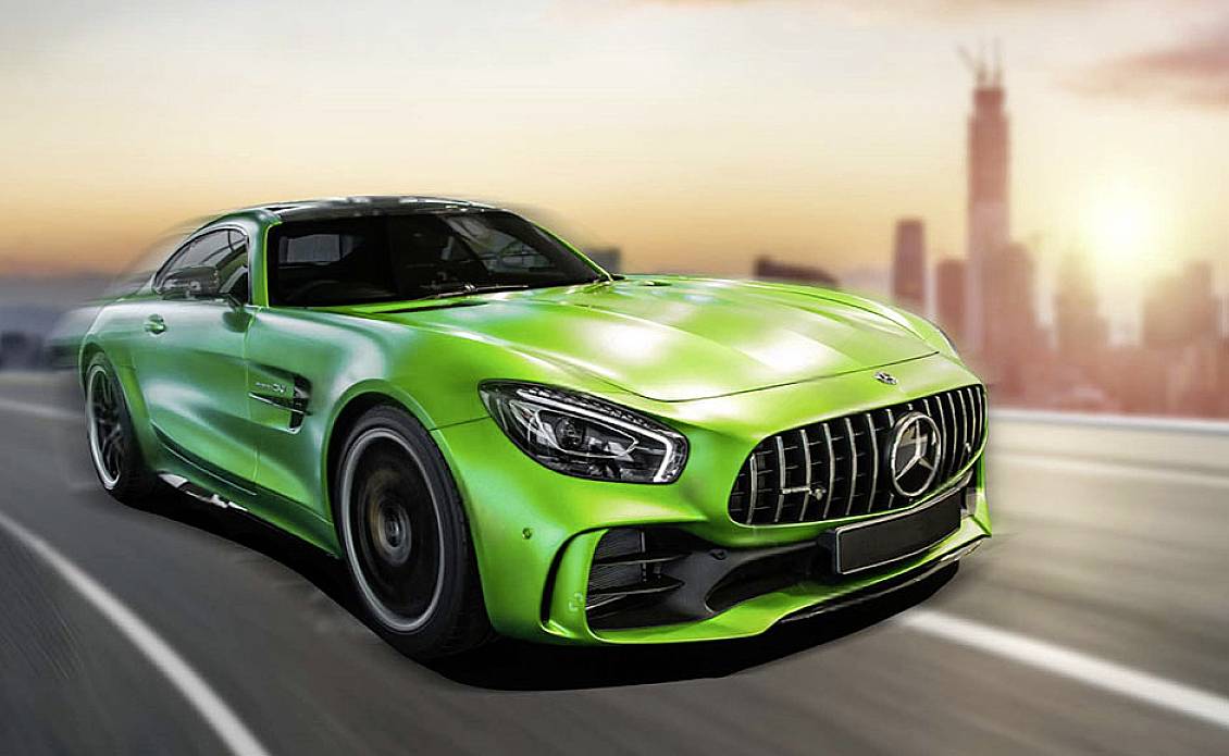 Revell 23153 Build 'n Race Mercedes-AMG GT R, grün Automodell Bausatz 1:43