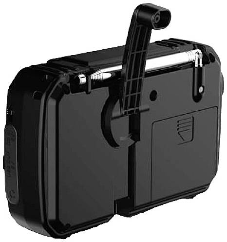 Silva Schneider SOS 112 Outdoorradio UKW, MW Notfallradio Akku-Ladefunktion, Handkurbel, Solarpanel, Taschenlampe