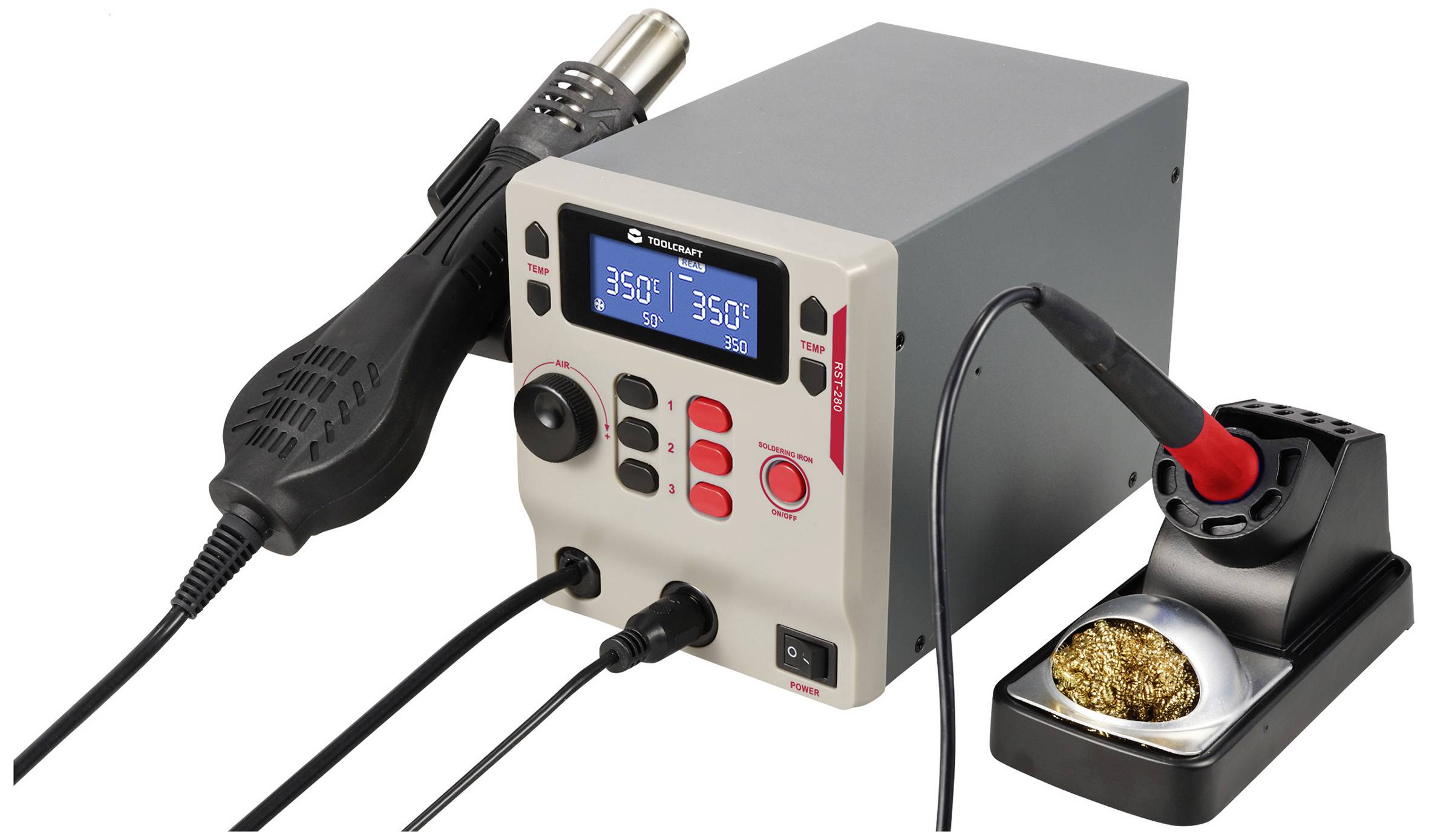 TOOLCRAFT RST-280 Lötstation Set digital 865W 80 - 500°C inkl. Lötspitze
