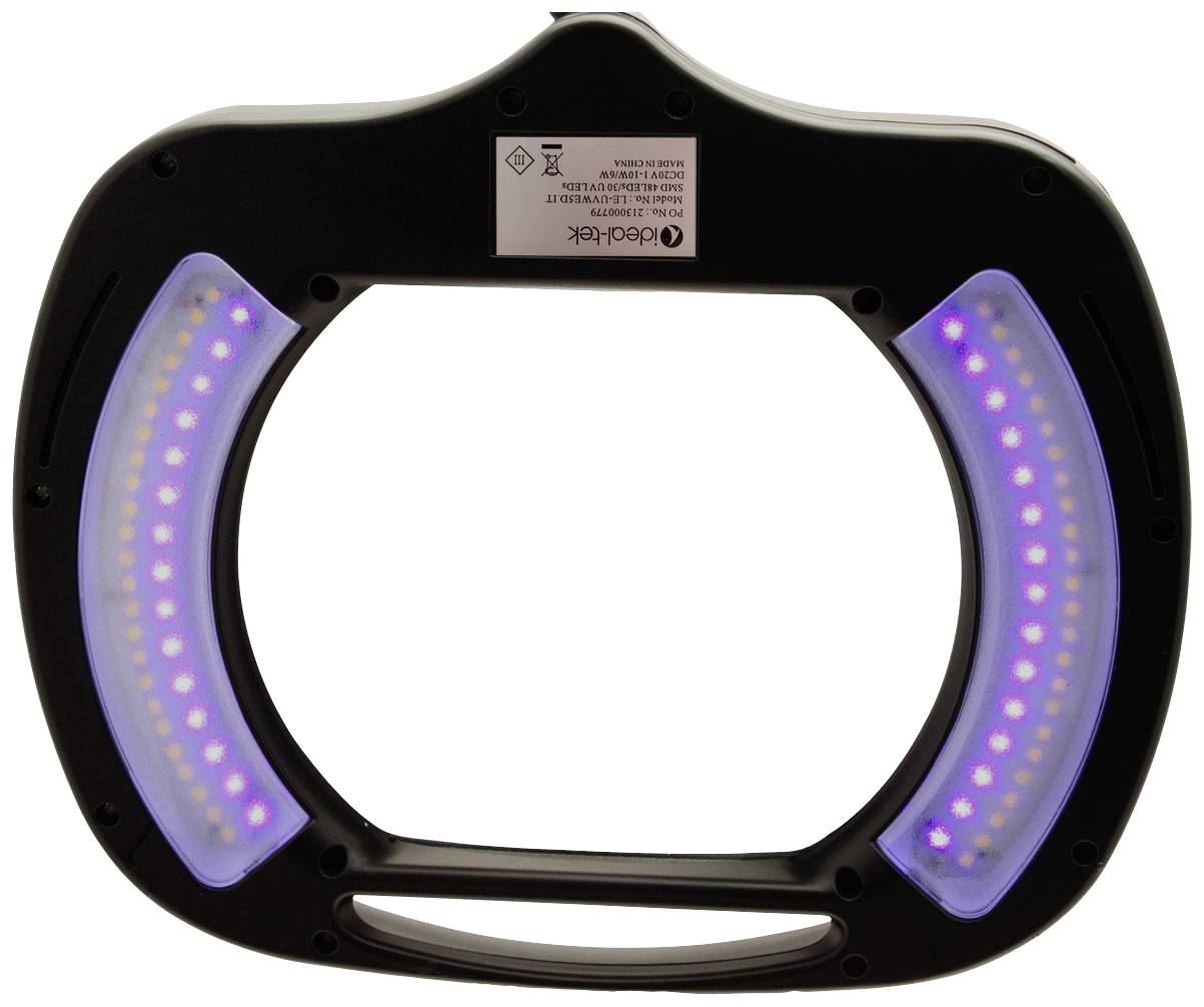 Ideal Tek LE-UVWE5D.IT UV LED-Lupenleuchte 2.25X,1100lm Vergrößerungsfaktor=2.25 x 2021 Energieeffizienzklasse n.rel
