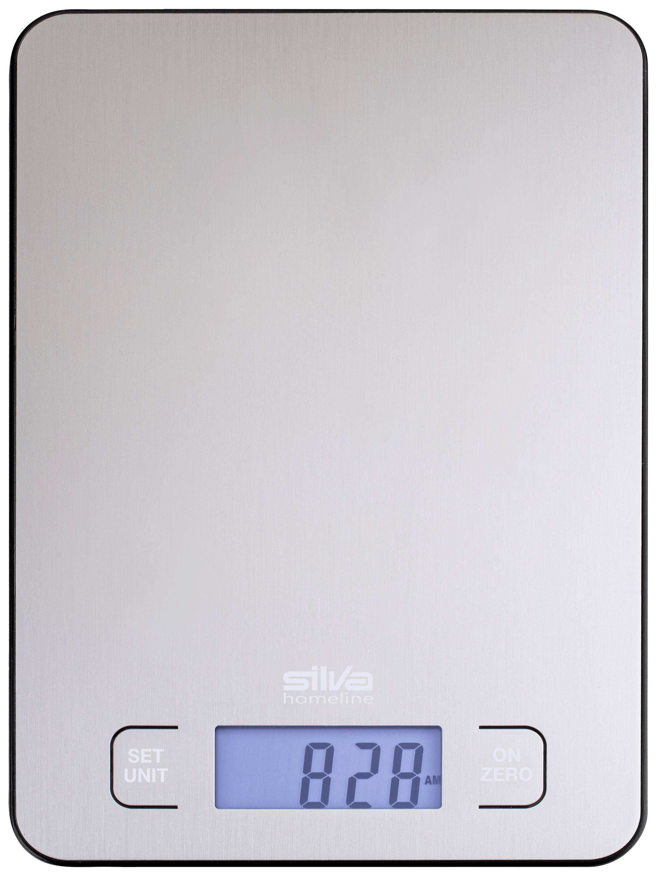 Silva Homeline KW 210 inox Digitale Küchenwaage digital Wägebereich (max.)=10 kg Inox 205 x 140 x 1