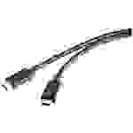 Renkforce Thunderbolt™-Kabel Thunderbolt™ 4 Thunderbolt™ (USB-C®) Stecker, Thunderbolt™ (USB-C®) Stecker 0.80m Schwarz doppelt