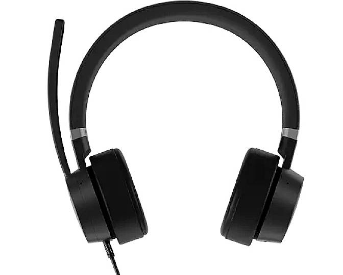 Lenovo Go On Ear Headset kabelgebunden Stereo Schwarz Mikrofon-Rauschunterdrückung Lautstärkeregelung, Mikrofon-Stummschaltung Computer