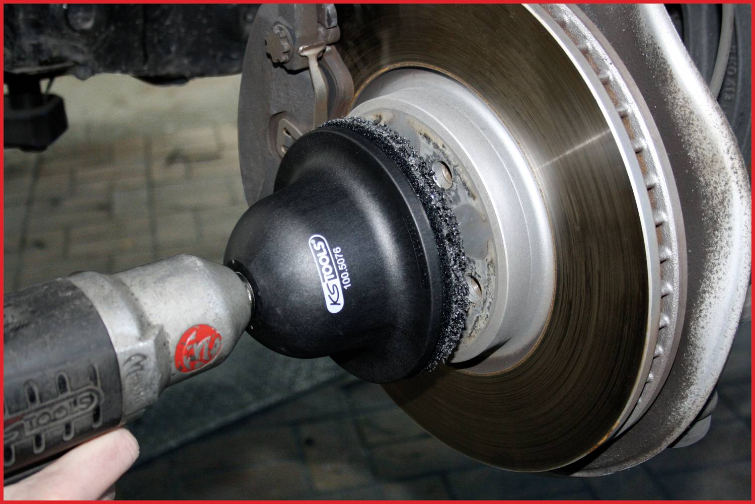 KS Tools 100.5075 Radnabenschleifer-Satz Ø 150 mm, Innen-Ø 90 mm, 2-tlg