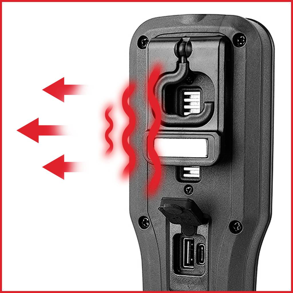 KS Tools 150.4490 Mobile Werkstatt-Handlampe, knickbar, 550 Lumen 2021 Energieeffizienzklasse n.rel