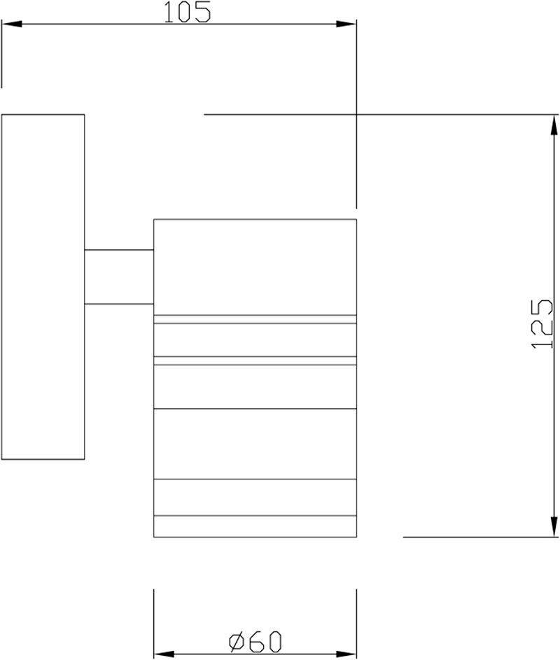 Deko Light Zilly II Down 731008 Wandleuchte GU10 Edelstahl