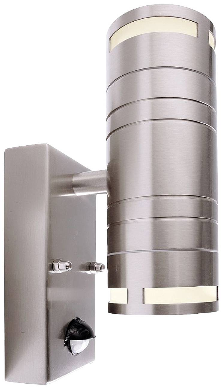 Deko Light Zilly II Up and Down Motion 731011 Wandleuchte mit Bewegungsmelder GU10 Edelstahl