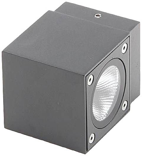 Deko Light Cubodo II Single DG Mini 731029 LED-Wandleuchte 5W LED Basalt-Grau