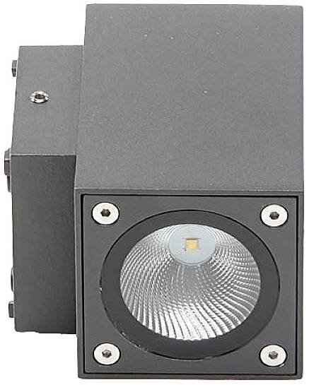 Deko Light Cubodo II Double DG Mini 731030 LED-Wandleuchte 10W LED Basalt-Grau