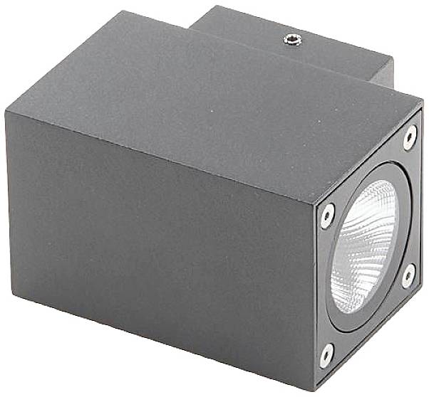 Deko Light Cubodo II Double DG Mini 731030 LED-Wandleuchte 10W LED Basalt-Grau