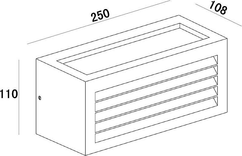 Deko Light Wall Line III 731060 Wandleuchte E27 Anthrazit