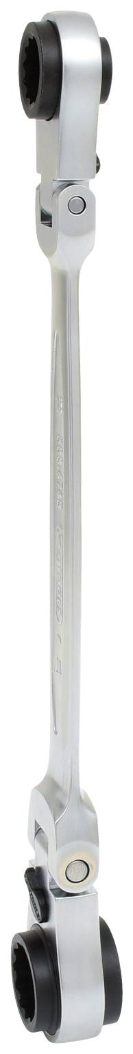 Weißes Fahrrad-Hinterbau-Federungsteil mit schwarzen Kunststoffenden.