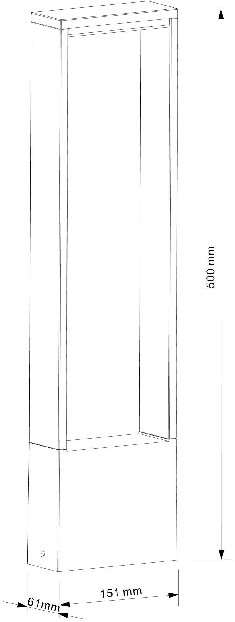 Deko Light 733040 Cata IV LED-Außenstandleuchte EEK: F (A - G) 4W Anthrazit