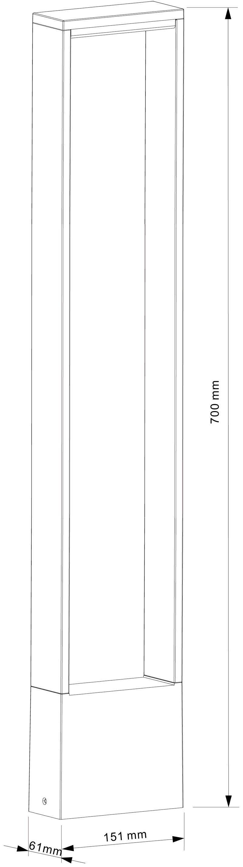 Deko Light 733041 Cata V LED-Außenstandleuchte EEK: F (A - G) 4 W Anthrazit