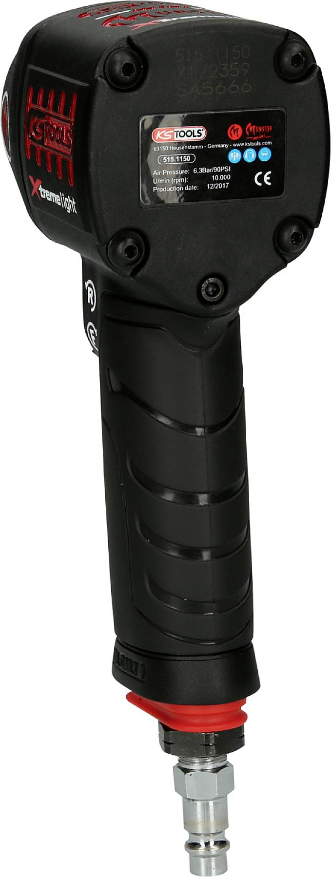 KS Tools 515.1150 515.1150 Druckluft-Schlagschrauber Werkzeugaufnahme: 1/2" (12.5 mm) Drehmoment (max.): 1390 Nm