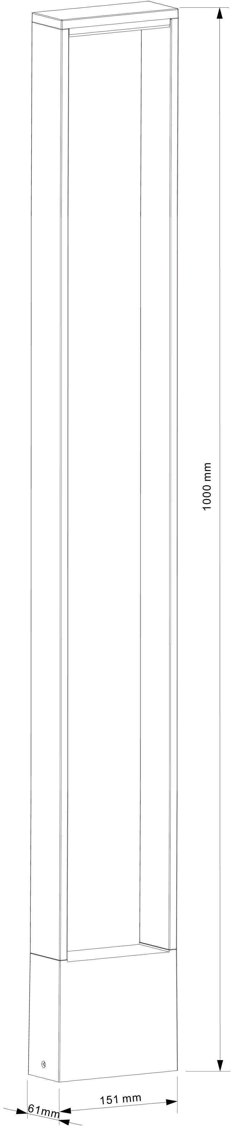 Deko Light 733042 Cata VI LED-Außenstandleuchte EEK: F (A - G) 4W Anthrazit