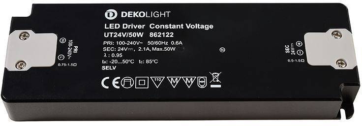 Deko Light FLAT, CV, UT24V/50W LED-Treiber Konstantspannung 50W 0 - 210mA 24V 1St.