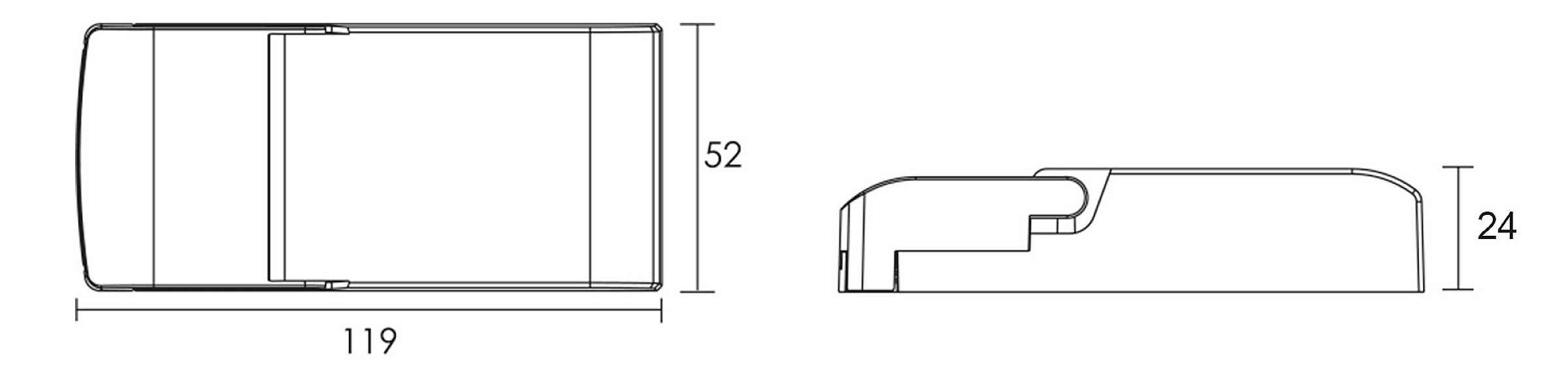 Deko Light BASIC, DIM, Multi CC, IE-12D LED-Treiber Konstantstrom 12 W 500 mA 15 - 52 V 1 St.