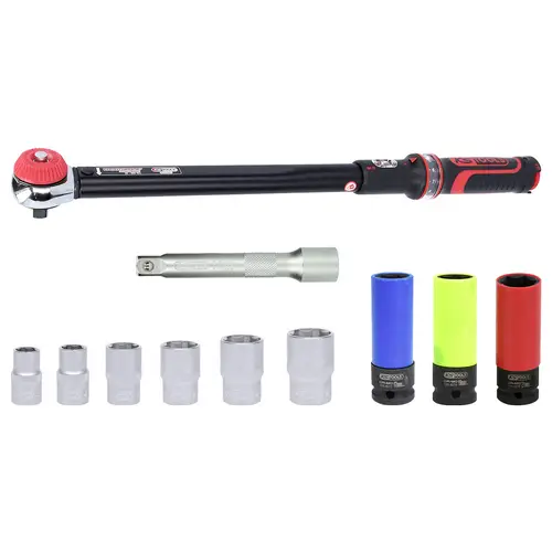KS Tools ERGOTORQUE®precision 516.2400 Drehmomentschlüssel-Set mit Knarre 1/2" (12.5 mm) 20 - 200 Nm KS Tools ERGOTORQUE®precision 516.2400 Drehmomentschlüssel-Set mit Knarre 1/2" (12.5 mm) 20 - 200 Nm