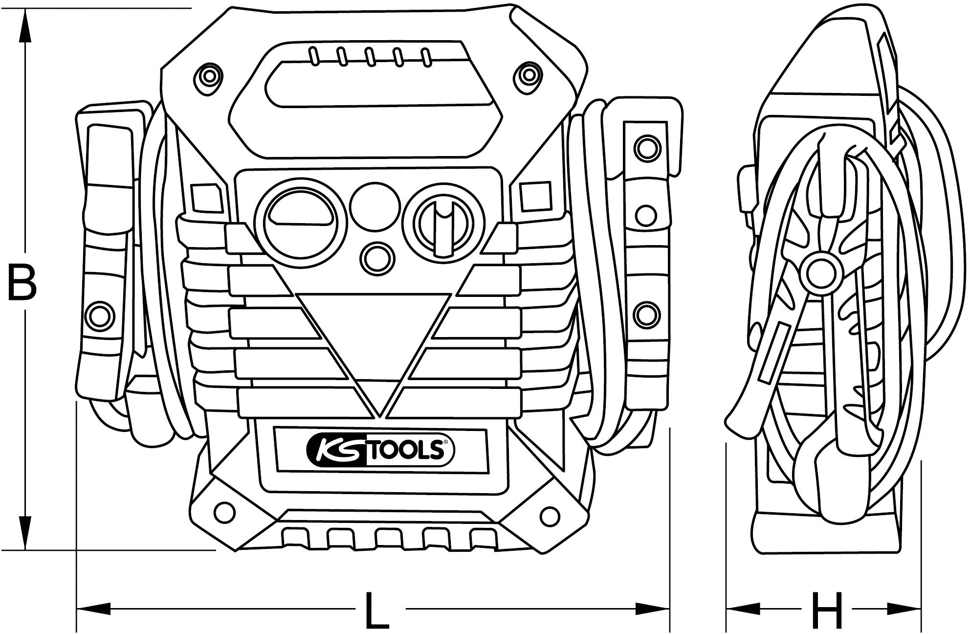 KS Tools Schnellstartsystem 550.1710 550.1710 Starthilfestrom (12 V)=700A