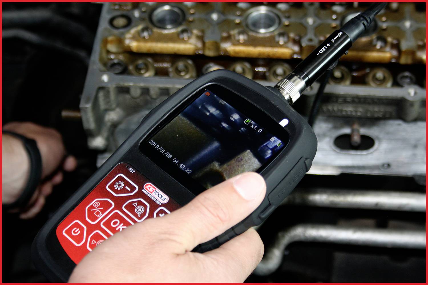 KS Tools 550.7530 Endoskop-Grundgerät Sonden-Ø: 4.5 mm Sonden-Länge: 1 m