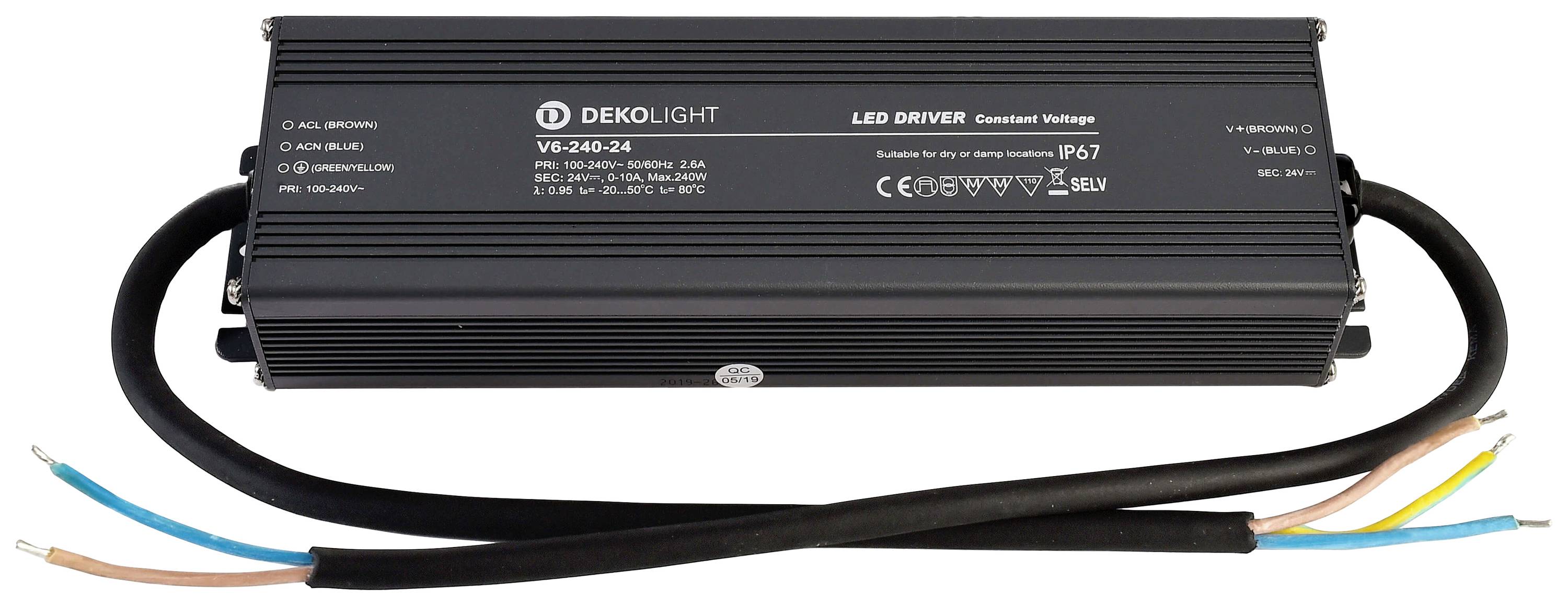Deko Light IP, CV, V6-240-24 LED-Treiber 240 W 0 mA - 10 A 24 V 1 St.
