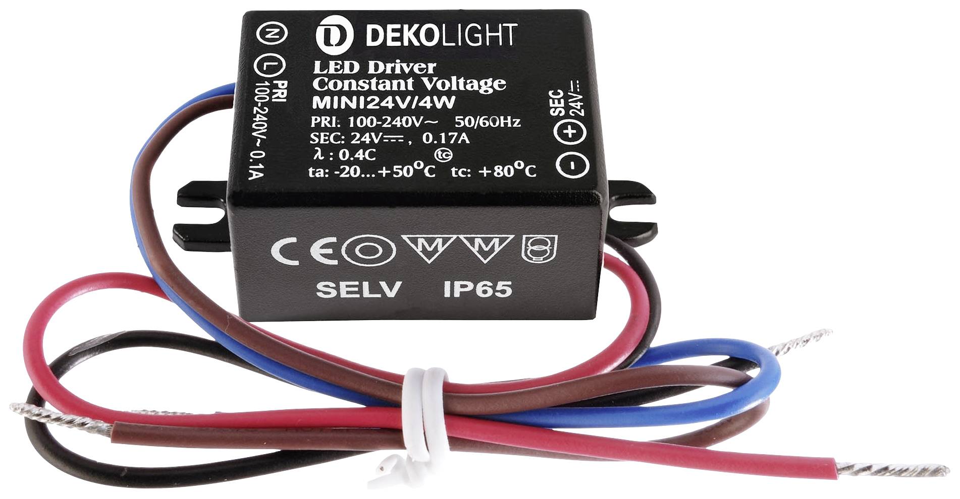 Deko Light MINI, CV, 24V/4W LED-Treiber Konstantspannung 4 W 0 - 170 mA 24 V 1 St.