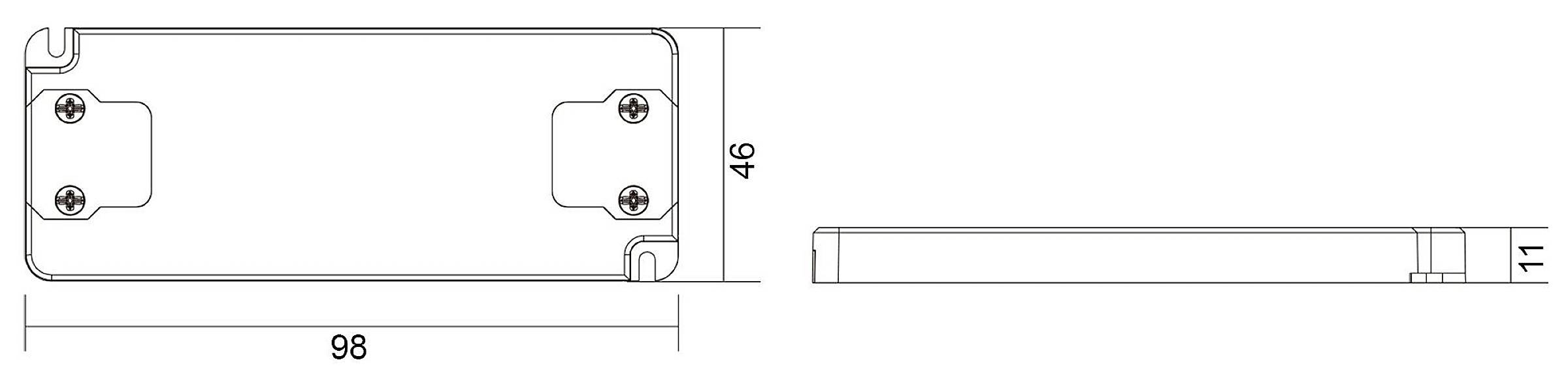 Deko Light FLAT, CV, UT12V/6W LED-Treiber Konstantspannung 6W 0 - 500mA 12V 1St.