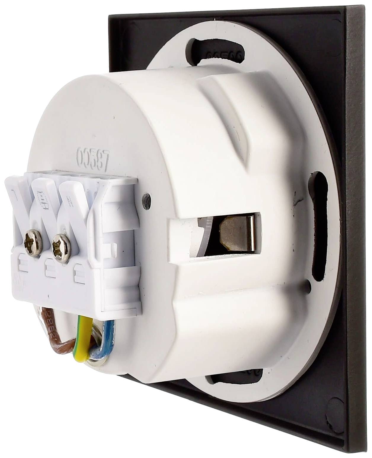 Deko Light Abdeckung eckig schwarz Stufe für Alwaid 930487 Abdeckung